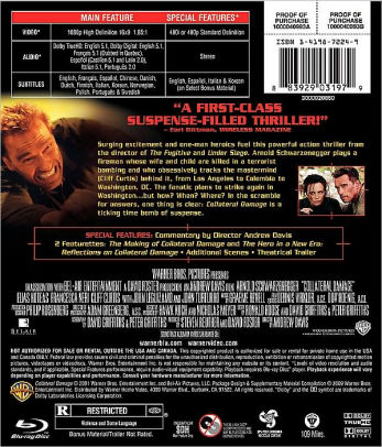 Collateral Damage by Andrew Davis, Andrew Davis, Arnold Schwarzenegger ...