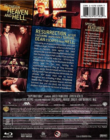 Supernatural: The Complete Fourth Season [4 Discs] [Blu-ray]