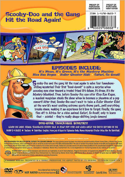 scooby doo safari so good dvd