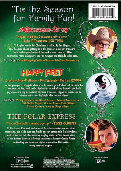 Holiday Family Collection: The Polar Express/Happy Feet/A Christmas Story [3 Discs]