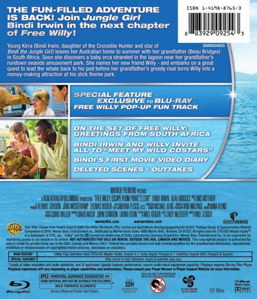 Free Willy: Escape from Pirate's Cove [2 Discs] [Blu-ray/DVD]