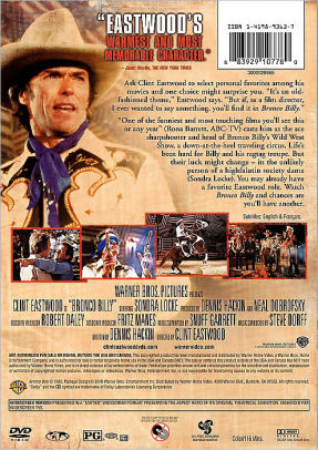 Bronco Billy by Clint Eastwood, Sondra Locke, Geoffrey Lewis, Scatman ...