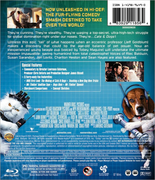 Cats & Dogs [With Movie Cash] [Blu-ray]