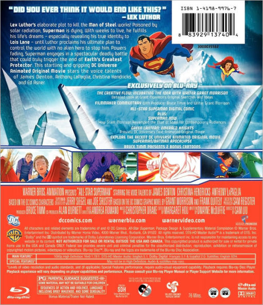 All-Star Superman [2 Discs] [Blu-ray/DVD]