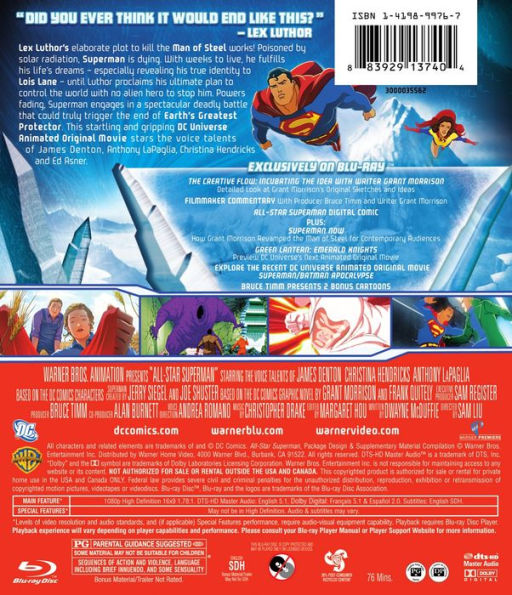 All-Star Superman [2 Discs] [Blu-ray/DVD]