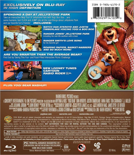 Yogi Bear [2 Discs] [Blu-ray/DVD]