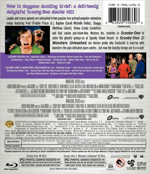 Scooby-Doo: The Movie/Scooby-Doo 2: Monsters Unleashed [WS] [2 Discs] [Blu-ray]