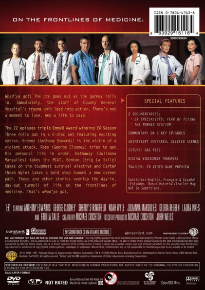 ER: The Complete Third Season [6 Discs]