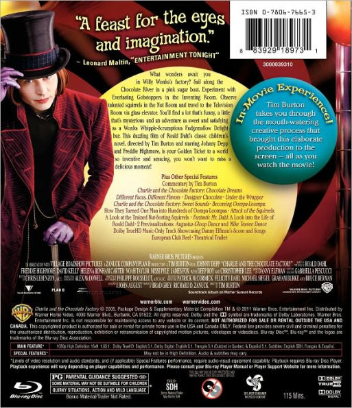 Charlie and the Chocolate Factory [Blu-ray]