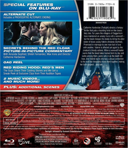 Red Riding Hood [Extended Cut] [2 Discs] [Blu-ray/DVD]