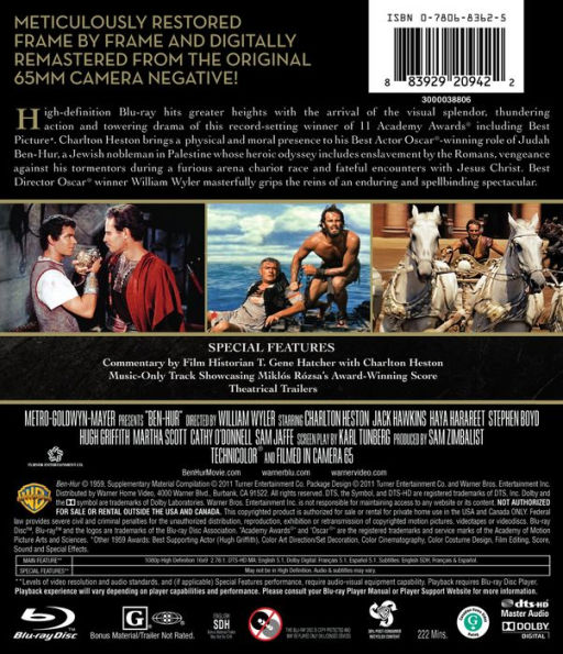 Ben-Hur [Fiftieth Anniversary] [2 Discs] [Blu-ray]