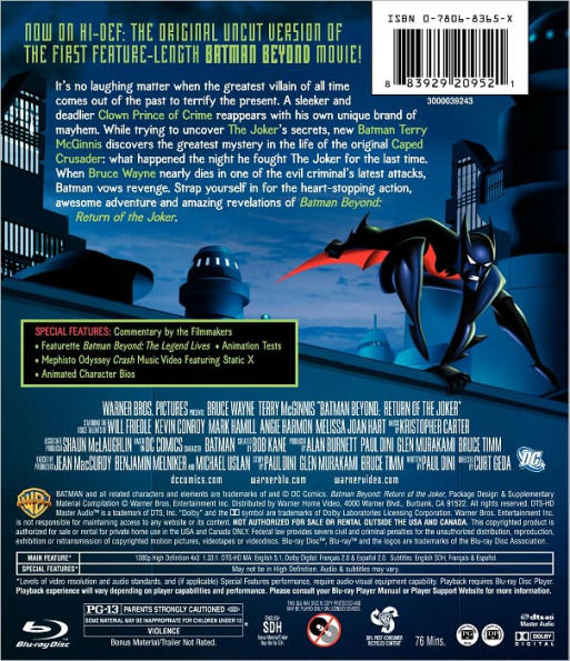 Batman Beyond: Return of the Joker [Blu-ray]