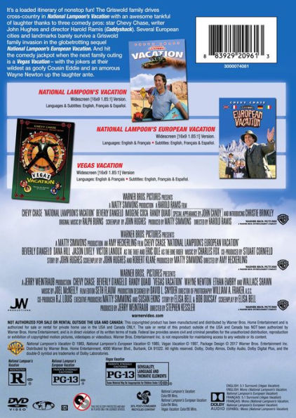 National Lampoon's Vacation 3-Movie Collection [3 Discs]