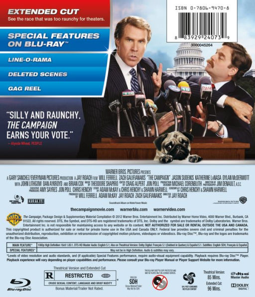 The Campaign [2 Discs] [Includes Digital Copy] [Blu-ray/DVD]