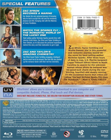 The Lucky One [2 Discs] [Includes Digital Copy] [Blu-ray/DVD]