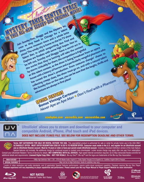 Scooby-Doo!: Stage Fright [2 Discs] [Includes Digital Copy] [Blu-ray/DVD]