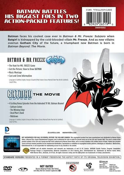 Batman & Mr. Freeze: SubZero/Batman Beyond: The Movie [2 Discs]