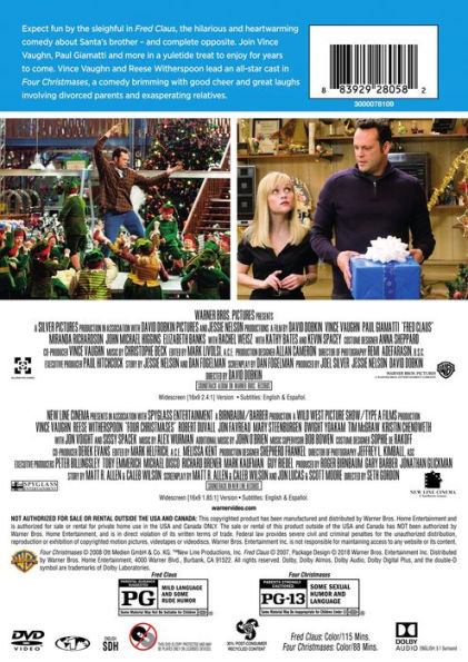 Fred Claus/Four Christmases [2 Discs]