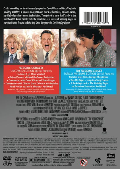 Wedding Crashers/The Wedding Singer [2 Discs]