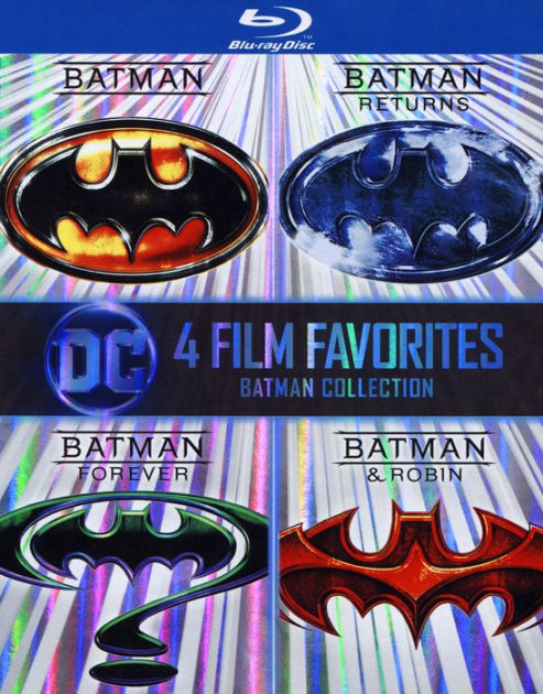 4 Film Favorites: Batman by Joel Schumacher, Tim Burton, Arnold  Schwarzenegger | Blu-ray | Barnes & Noble®