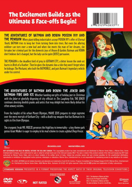 4 Kid Favorites: The Adventures of Batman and Robin [2 Discs]