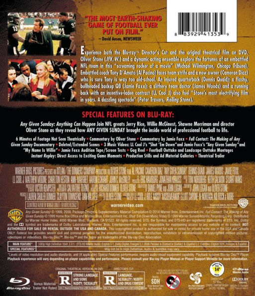 Any Given Sunday [15th Anniversary] [Blu-ray]