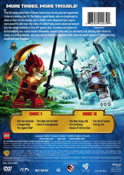 Fremskynde uddrag Harden Lego: Legends of Chima: Quest for the Legend Beasts - Season 2, Part 1 |  DVD | Barnes & Noble®