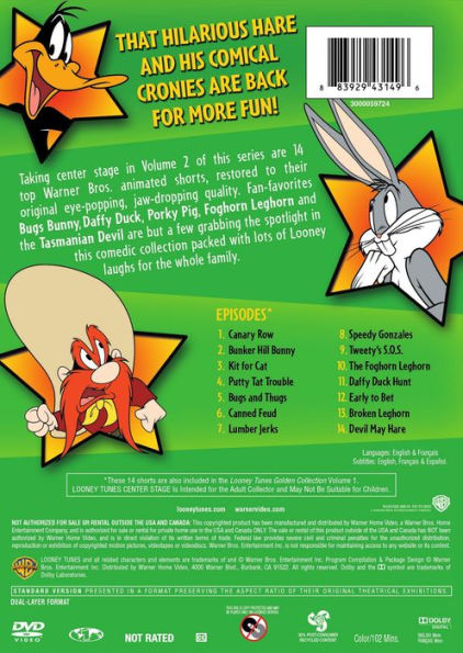 Looney Tunes: Center Stage, Vol. 2 by Looney Tunes Center Stage 2