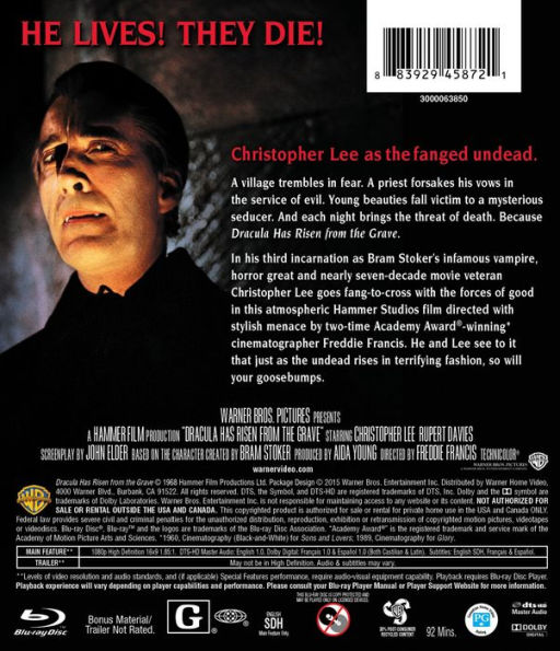 Dracula Has Risen from the Grave [Blu-ray]