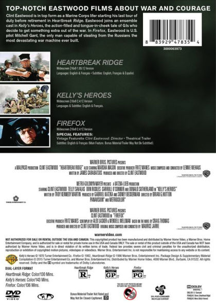 Clint Eastwood Triple Feature: Heartbreak Ridge/Kelly's Heroes/Firefox [3 Discs]