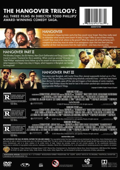 The Hangover Trilogy [3 Discs]