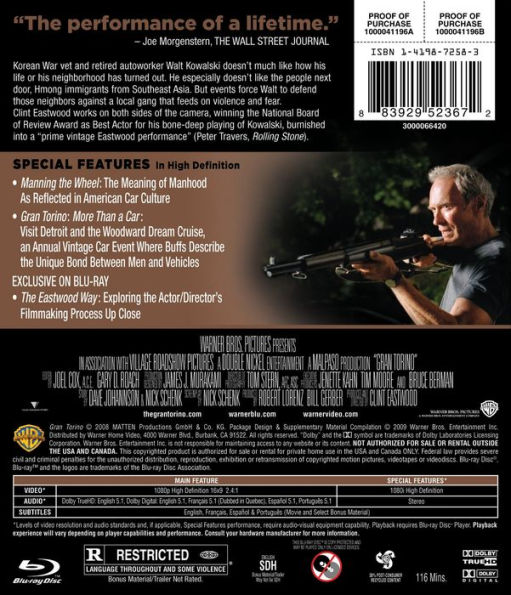 Gran Torino [Blu-ray]