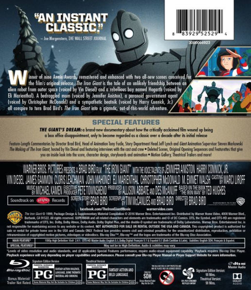 The Iron Giant Signature Edition Blu Ray By Eli Marienthal Blu Ray Barnes And Noble® 7219