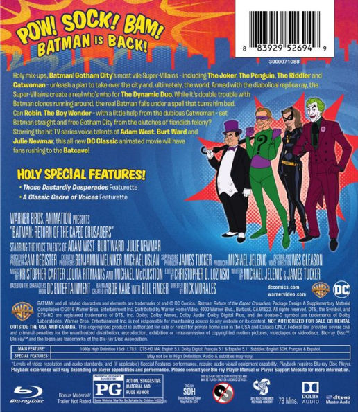 Batman: Return of the Caped Crusaders [Blu-ray]