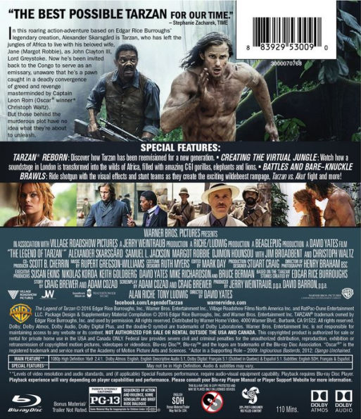 The Legend of Tarzan [Blu-ray]