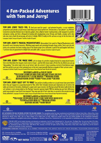 4 Kid Favorites: Tom and Jerry Adventures [4 Discs]