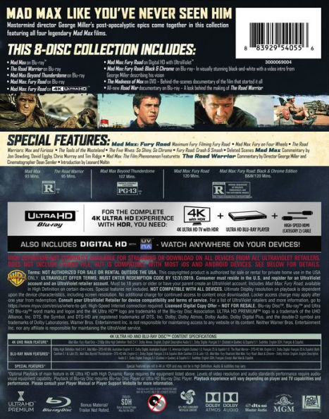 Mad Max: High Octane Collection [Blu-ray/DVD] [8 Discs]
