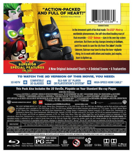 The LEGO Batman Movie [3D] [Blu-ray]