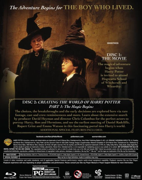 Harry Potter and the Sorcerer's Stone [Blu-ray]
