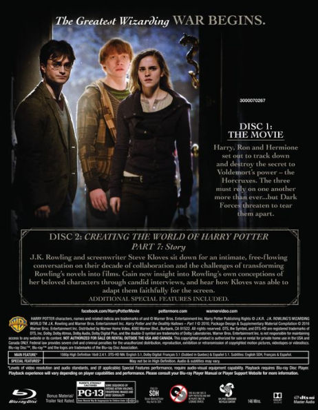 Harry Potter and the Deathly Hallows, Part 1 [Blu-ray]