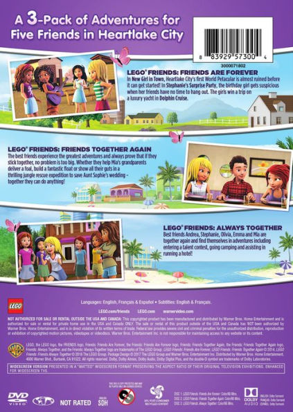 LEGO Friends Triple Feature: Friends are Forever/Friends Always Together/Friends Together Again