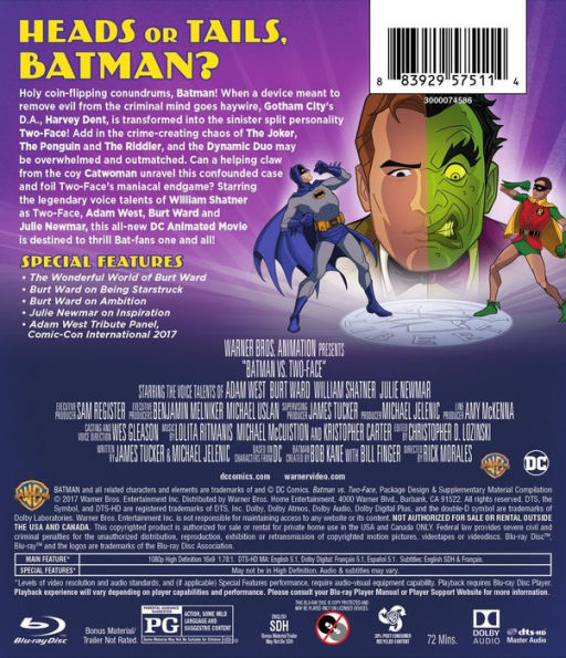 Batman vs. Two-Face [Blu-ray]
