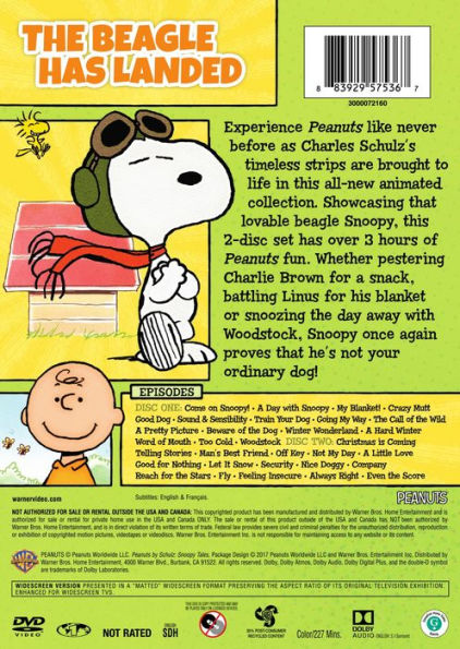 Peanuts by Schulz: Snoopy Tales [2 Discs]