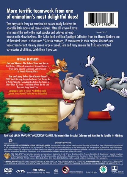 Tom and Jerry Spotlight Collection: Vol. 3 [2 Discs]