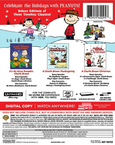 The Peanuts Holiday Collection [4K Ultra HD Blu-ray]