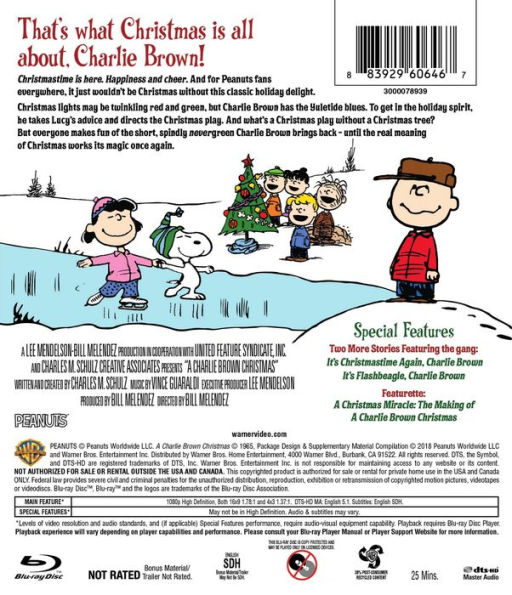 A Charlie Brown Christmas [Blu-ray] [2 Discs]