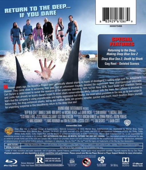 Deep Blue Sea 2 [Blu-ray]