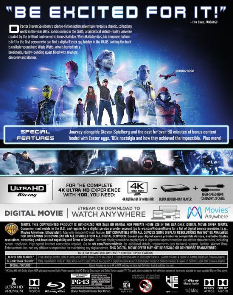 Ready Player One [4K Ultra HD Blu-ray/Blu-ray]