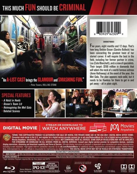 Ocean's 8 [Blu-ray]