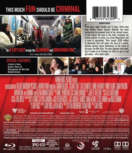 Ocean's 8 [Blu-ray]